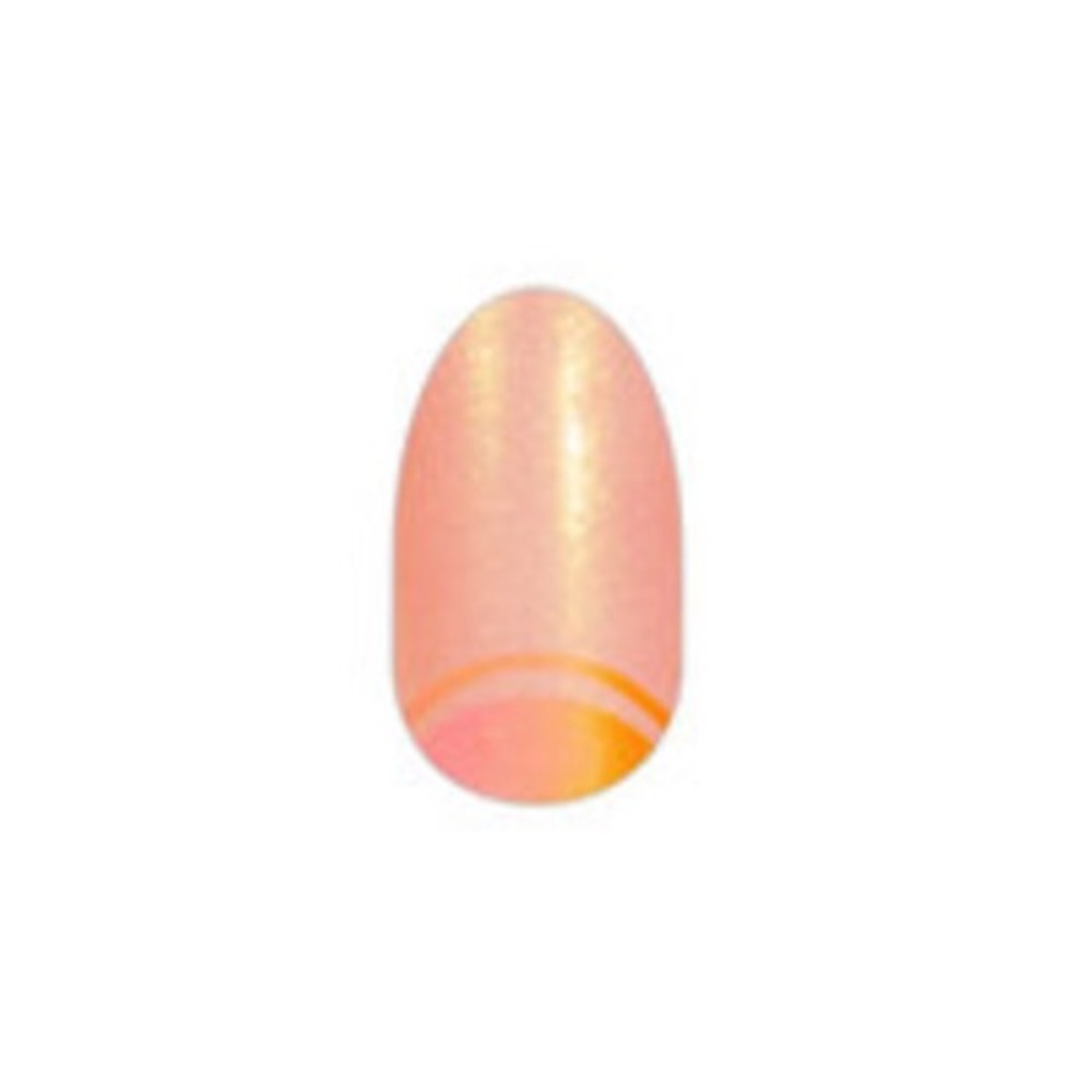 Color Street MORNING GLORY Orange & Peach Design Glitter Nail Strips Set